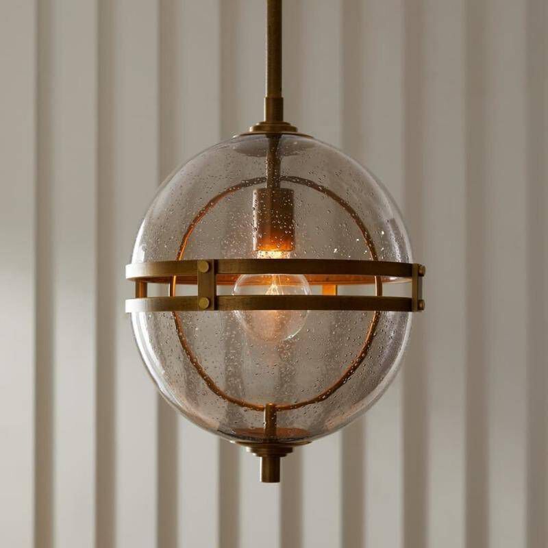 Irene 1 Light 12 inch Antique Brass Pendant Ceiling Light