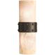 Ardena 2 Light 6 inch Ivory and Blackened Iron Wall Sconce Wall Light