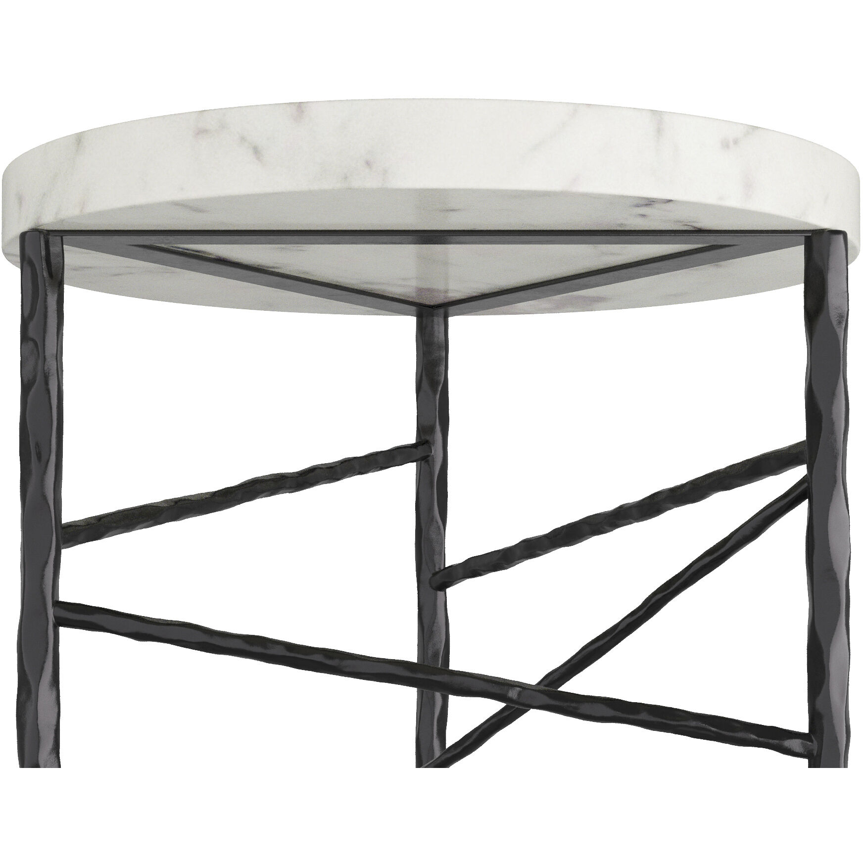 Atlas 24.5 X 18 inch White End Table
