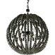 Emma 4 Light 24 inch Dark Gray Wash Chandelier Ceiling Light