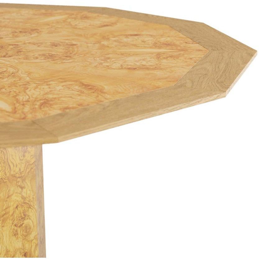 Reuben Blonde Burl Dining Table