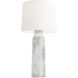 Heather 32 inch 150.00 watt Thundercloud and Polished Nickel Lamp Portable Light