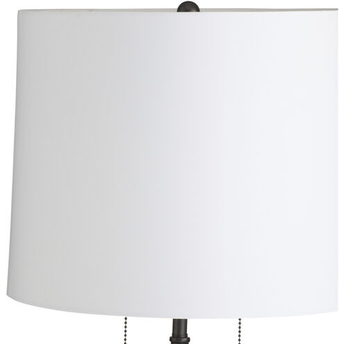 Sidney 34 inch 60.00 watt Natural Travertine and Bronze Table Lamp Portable Light