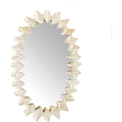 Cicada 40 X 27 inch Sandblasted Whitewash Mirror