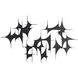 Freya Blackened Iron Wall Plaques, Set of 3