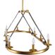 Englewood 10 Light 52 inch Antique Brass Linear Chandelier Ceiling Light