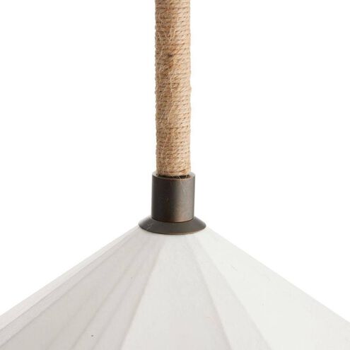 Fazekas 1 Light 26 inch English Bronze and Natural Rope Pendant Ceiling Light