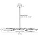 Griffith 6 Light 40 inch Cadet Blue Chandelier Ceiling Light