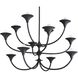 Larkin 12 Light 41.5 inch Black Gesso Chandelier Ceiling Light