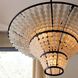 Lulu 4 Light 29 inch Bronze and Organic Frosted Chandelier Ceiling Light