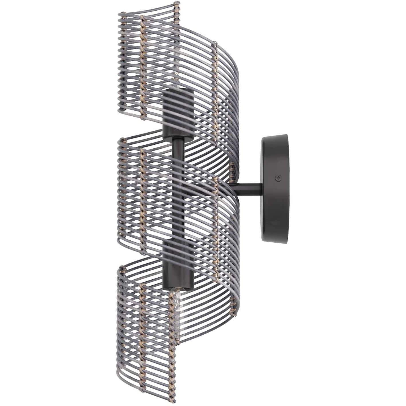 Tamara 2 Light 5.5 inch Dark Gray Stained Sconce Wall Light