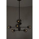 Zeki 6 Light 29 inch Antique Brass Chandelier Ceiling Light