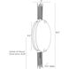 Ernest 1 Light 5 inch Clear Sconce Wall Light