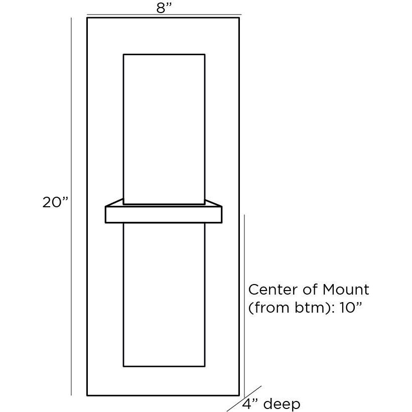 Redmond 2 Light 8 inch English Bronze ADA Sconce Wall Light