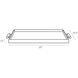 Maxwell 25 X 1.5 inch Ivory Tray