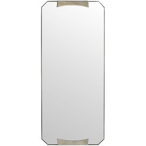 Kris 48 X 21 inch Vintage Silver and Blackened Iron Mirror