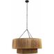 Creighton 3 Light 35 inch Vintage Brass Chandelier Ceiling Light