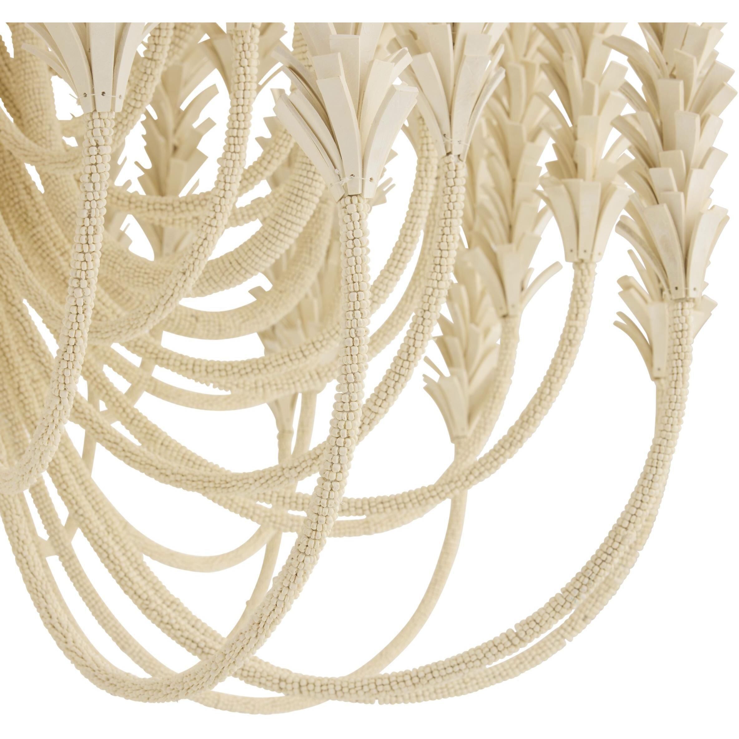 Kaia 6 Light 39 inch White Chandelier Ceiling Light