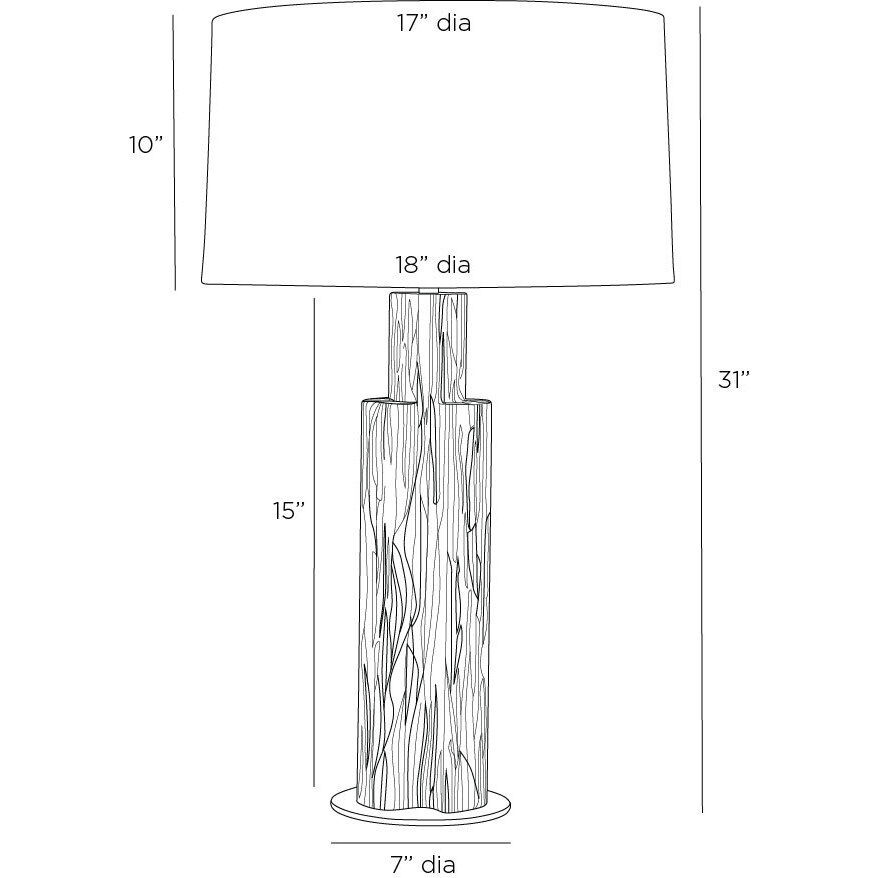 Eris 150.00 watt Ebony Table Lamp Portable Light