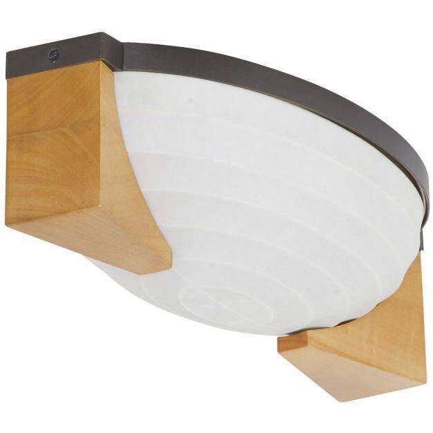 Hammonds 2 Light 17 inch Oyster and English Bronze Flush Mount Ceiling Light