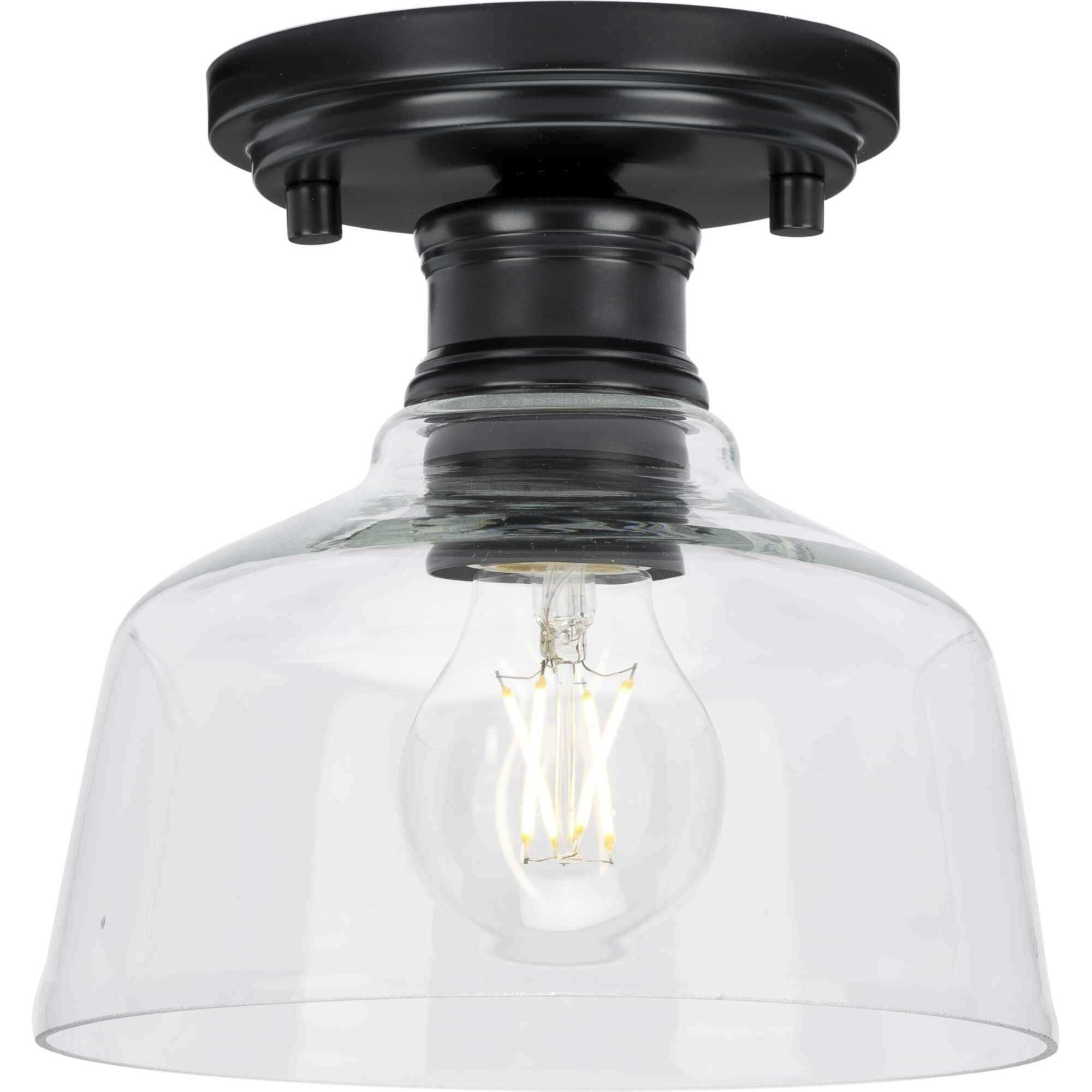 Singleton 1 Light 7.62 inch Semi-Flush Mount