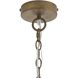 Kamari 3 Light 35.5 inch Antique Brass Pendant Ceiling Light