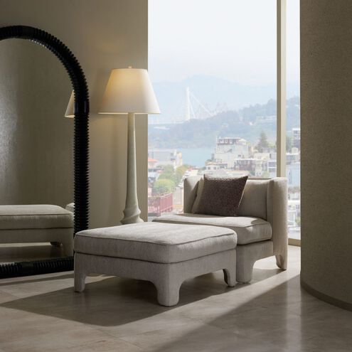 Ava 18 inch Stone Ottoman