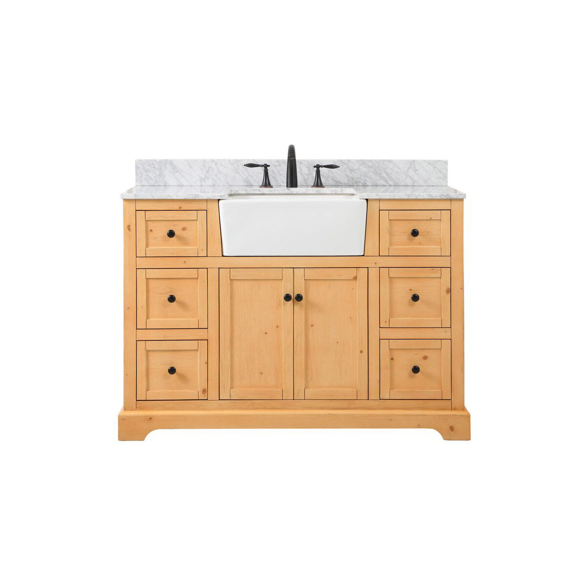 Franklin 48 X 22 X 34.75 inch Natural Wood Bathroom Vanity Cabinet