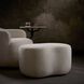 Boulder 18 inch Sand and Bronze Ottoman