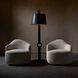 Boulder Sand and Bronze Lounge Chair, Left