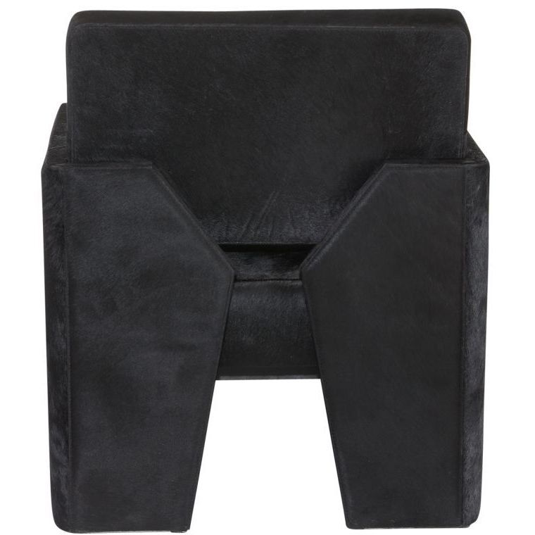 Devine Black Hair on Hide Lounge Chair