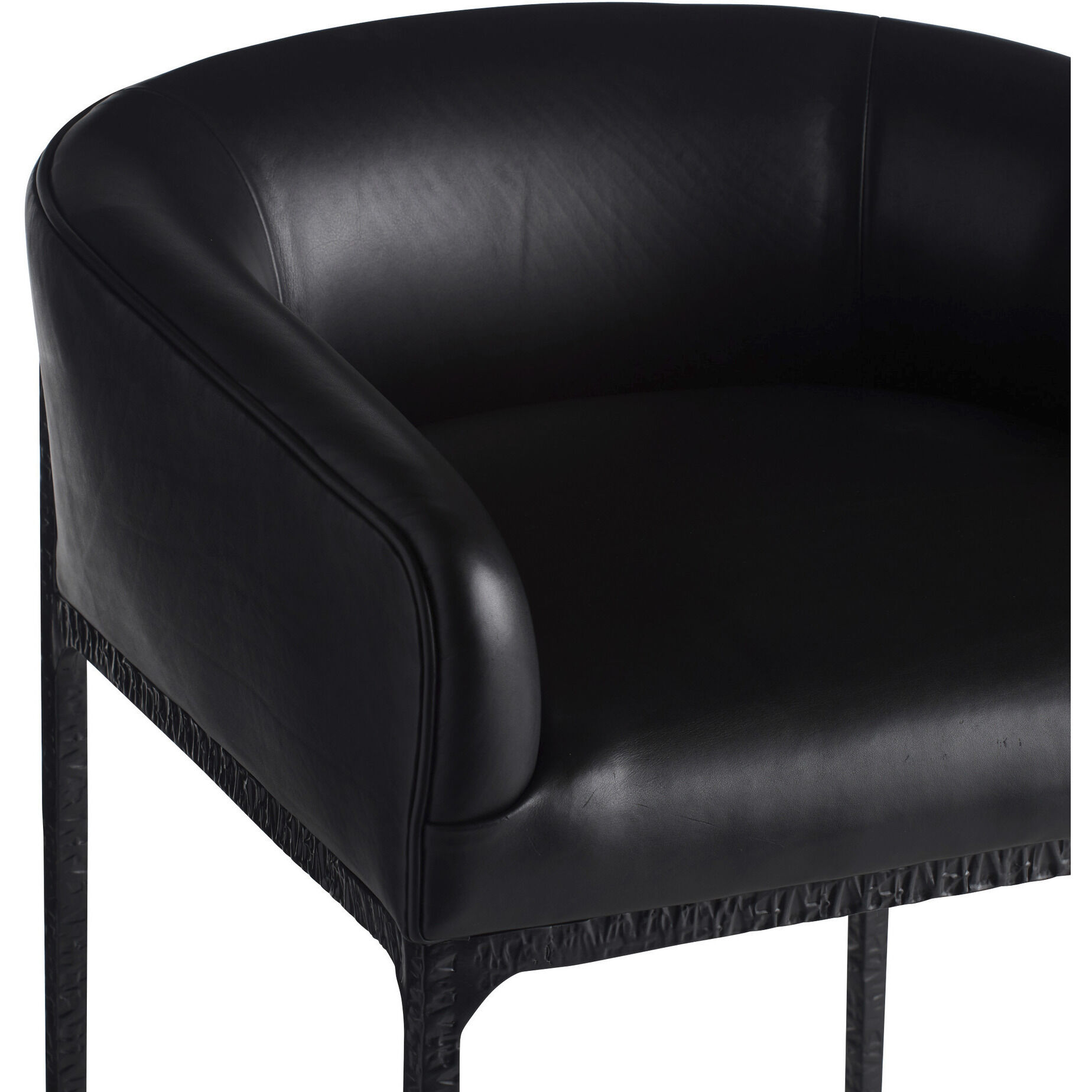 Osbourne 33.5 inch Black and Blackened Iron Counter Stool