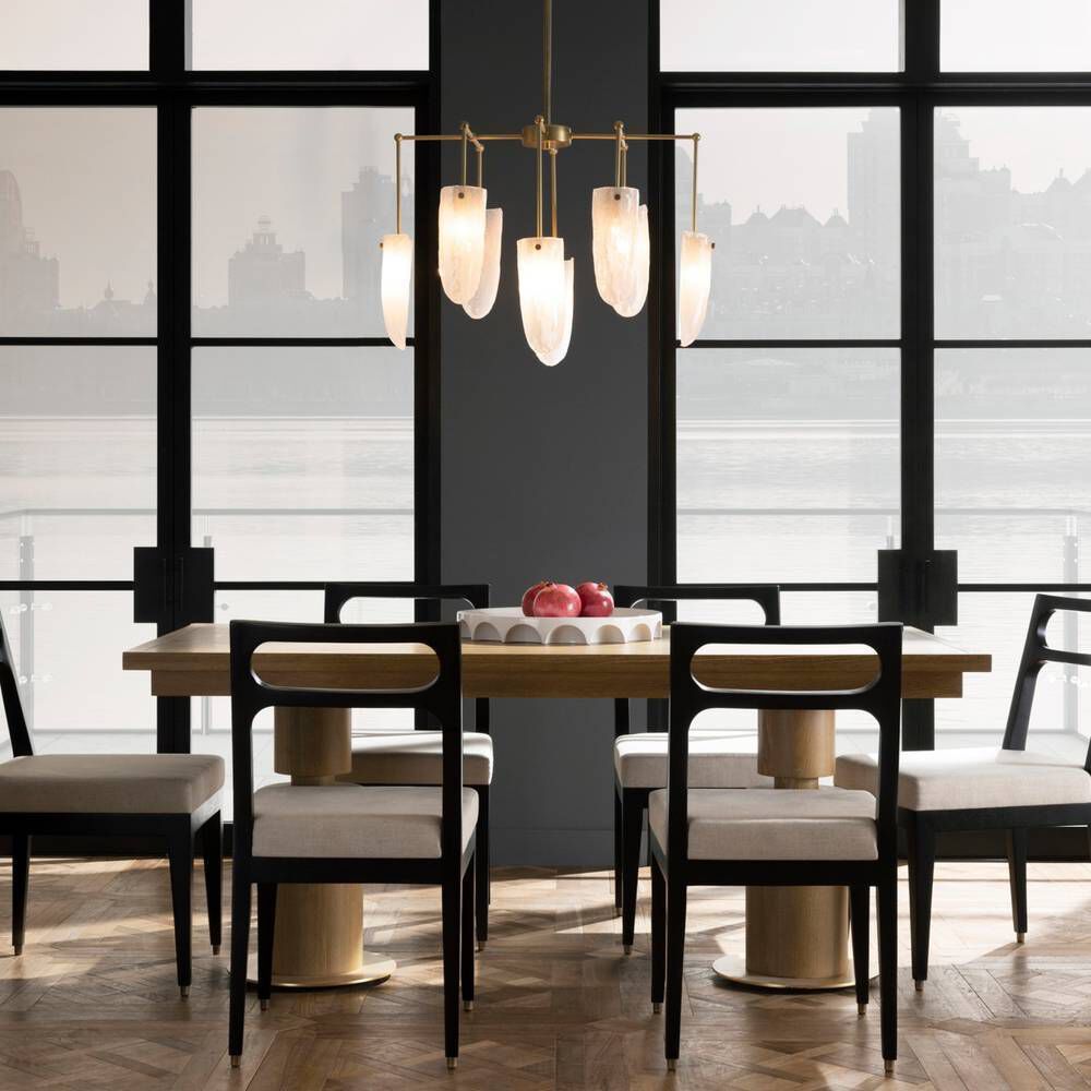 Valeria 8 Light 30 inch Clear Seedy Chandelier Ceiling Light