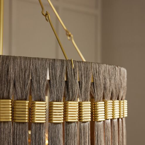 Dutchess 4 Light 32 inch Gold and Gray Chandelier Ceiling Light