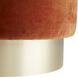Avalon 21 inch Persimmon Swivel Ottoman