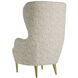 Kirby 46 inch Facet Cream Accent Chair