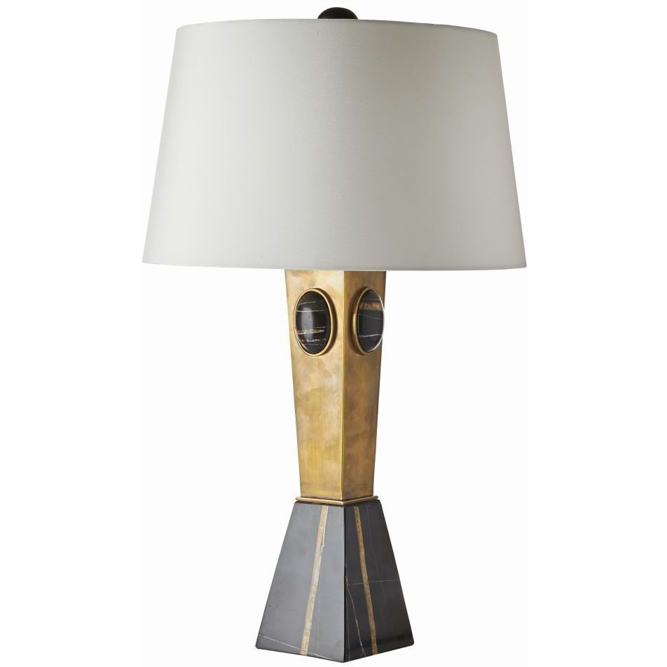 Cairo 150.00 watt Antique Brass Table Lamp Portable Light