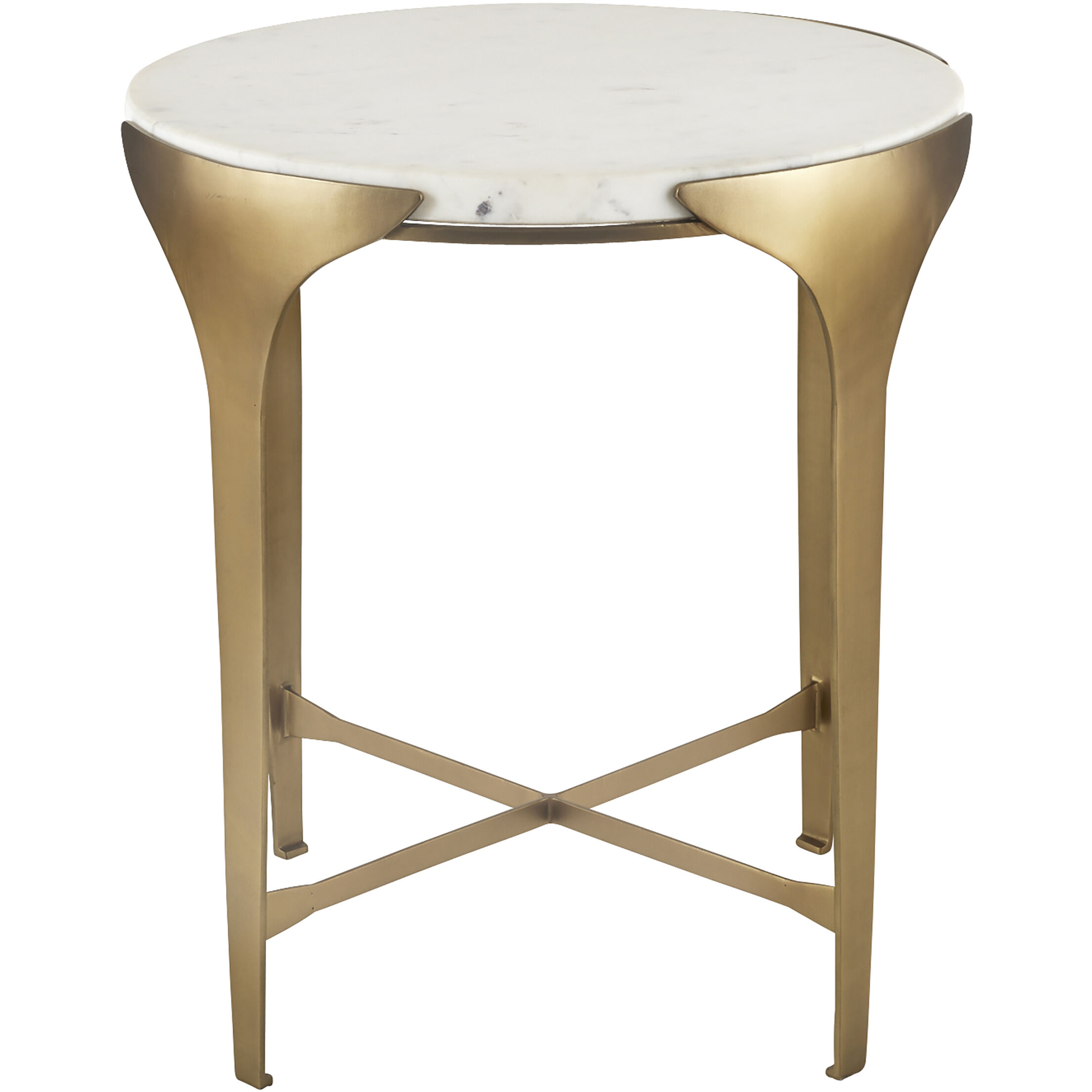 Janine 22 inch White End Table