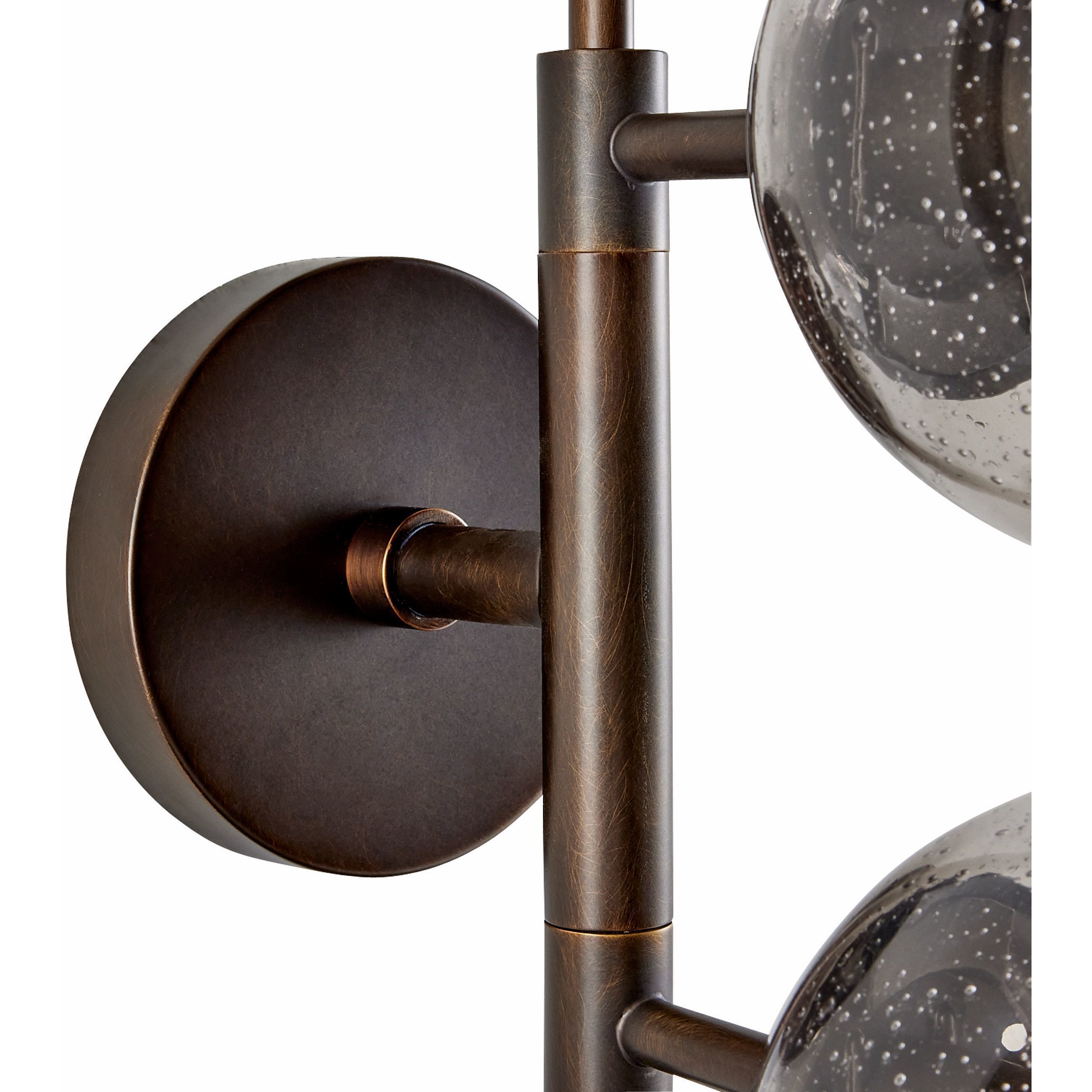 Christelle 4 Light 19 inch Smoke Sconce Wall Light