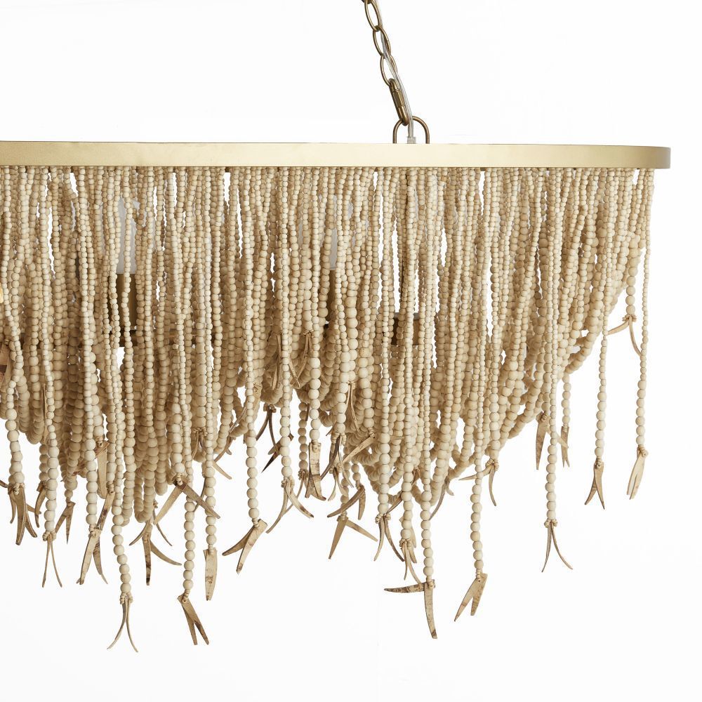 Baja 52 X 45.5 inch Natural Linear Chandelier Ceiling Light