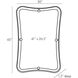 Janey 45 X 30 inch Natural Iron Hourglass Mirror