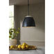 Leda 1 Light 16 inch English Bronze and White Pendant Ceiling Light