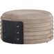 Titus 18.5 inch Taupe and Sable and Blackened Bronze Ottoman
