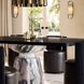 Forgey 82 X 30 inch Verde Faux Marble and Ebony Dining Table