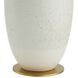 Gola 32 inch 150.00 watt Quail Egg and Antique Brass Lamp Portable Light