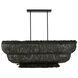 Yessika 62 X 27 inch Dark Gray Stained Linear Chandelier Ceiling Light
