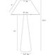 Chanel 100.00 watt Calacatta Viola Table Lamp Portable Light