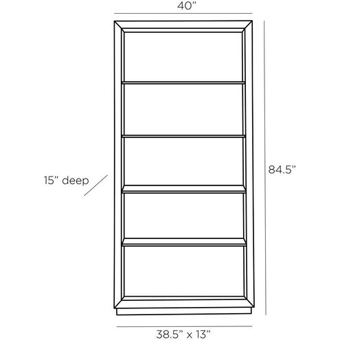 Montana Satin Walnut Bookcase