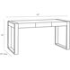 Honour 60 inch Dim Gray Desk