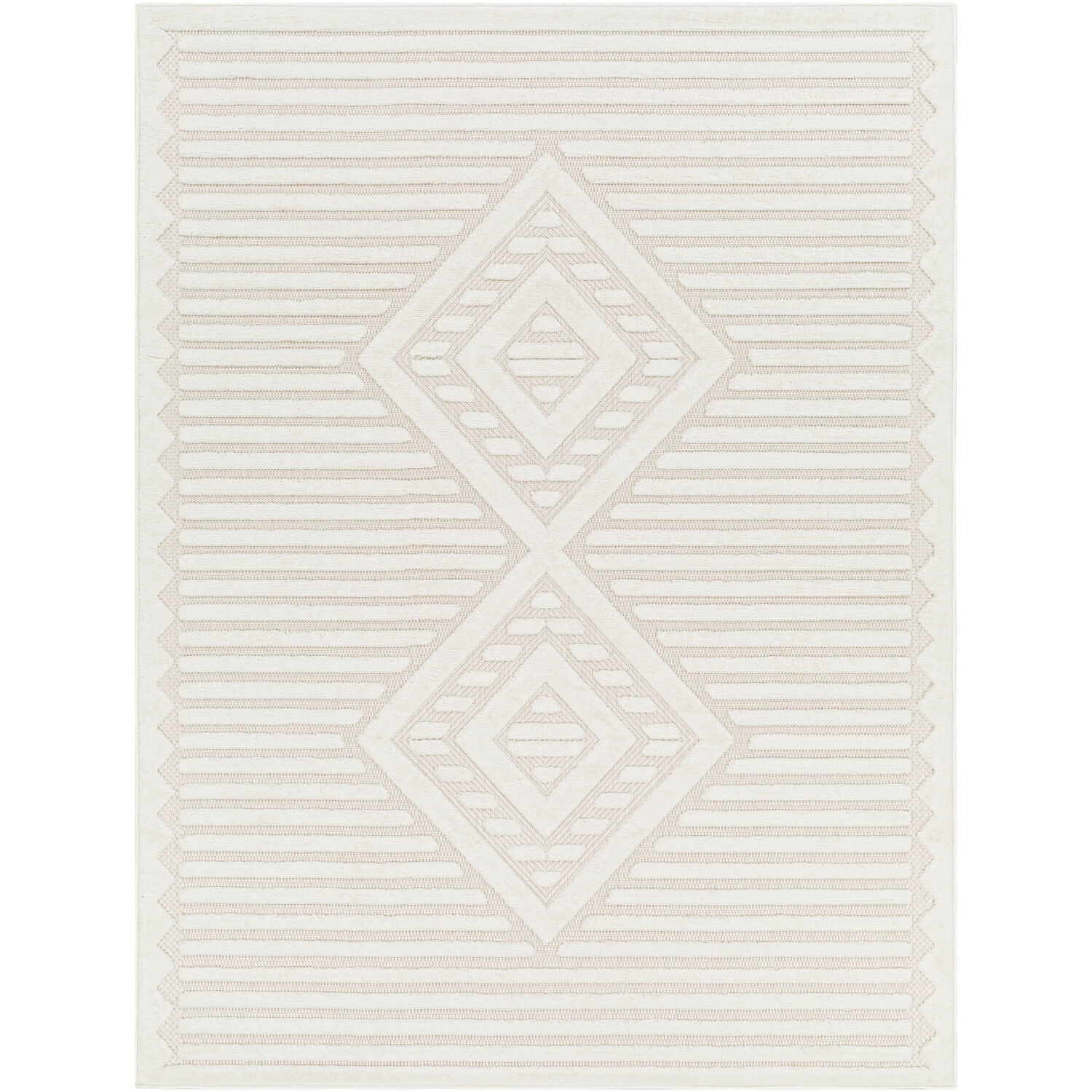 San Diego 84 X 63 inch Light Grey Outdoor Rug, Rectangle